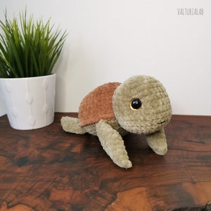 Crochet animal Turtle cuddly toy Sea turtle Toys Stuffed animal cuddly Handmade plush toy Amigurumi image 3