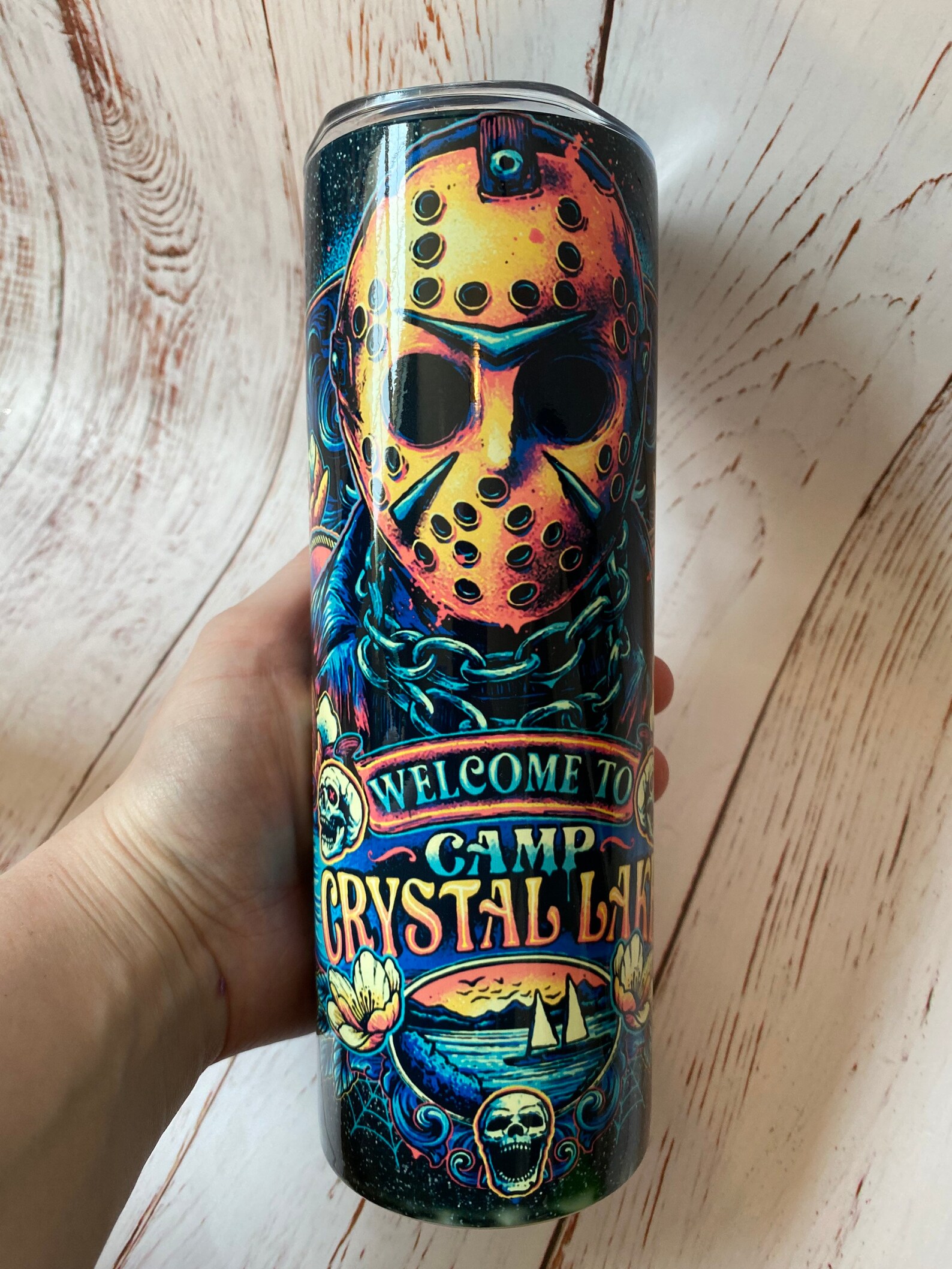TO GO TUMBLER Horror Tumbler Cup Jason Voorhees Printed Etsy