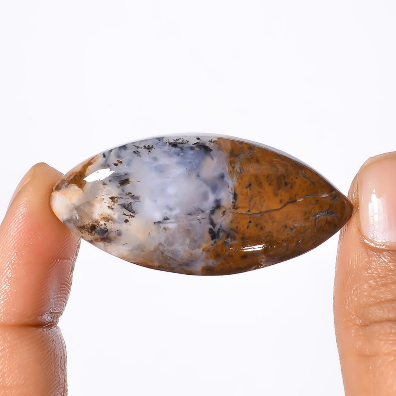 42X20X6 mm GK-207 Dazzling Top Grade Quality 100/% Natural Dendrite Opal Marquise Shape Cabochon Loose Gemstone For Making Jewelry 38 Ct
