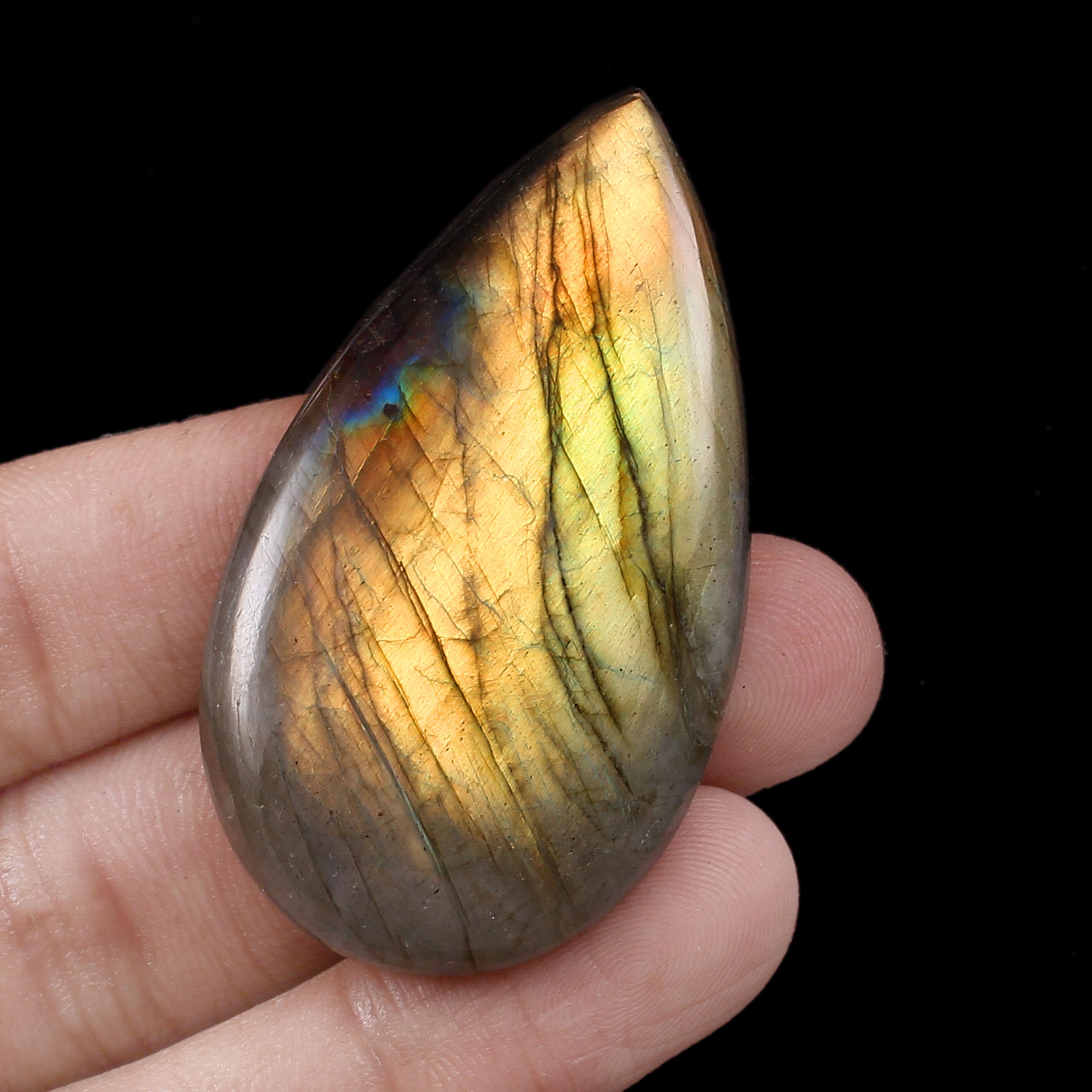 Wonderful Quality 100 Natural Multi Yellow Flashy Labradorite Etsy