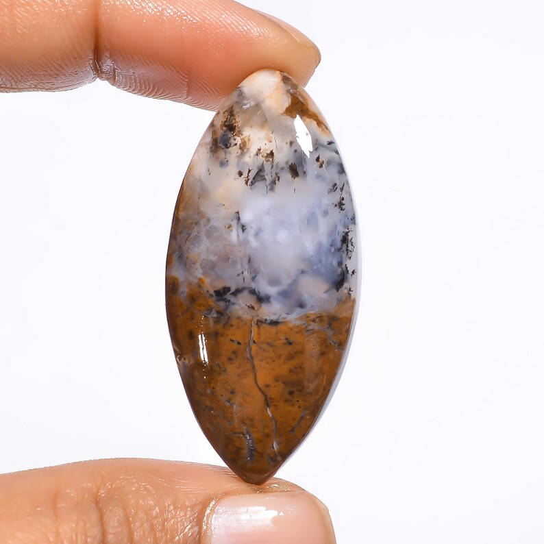 42X20X6 mm GK-207 Dazzling Top Grade Quality 100/% Natural Dendrite Opal Marquise Shape Cabochon Loose Gemstone For Making Jewelry 38 Ct