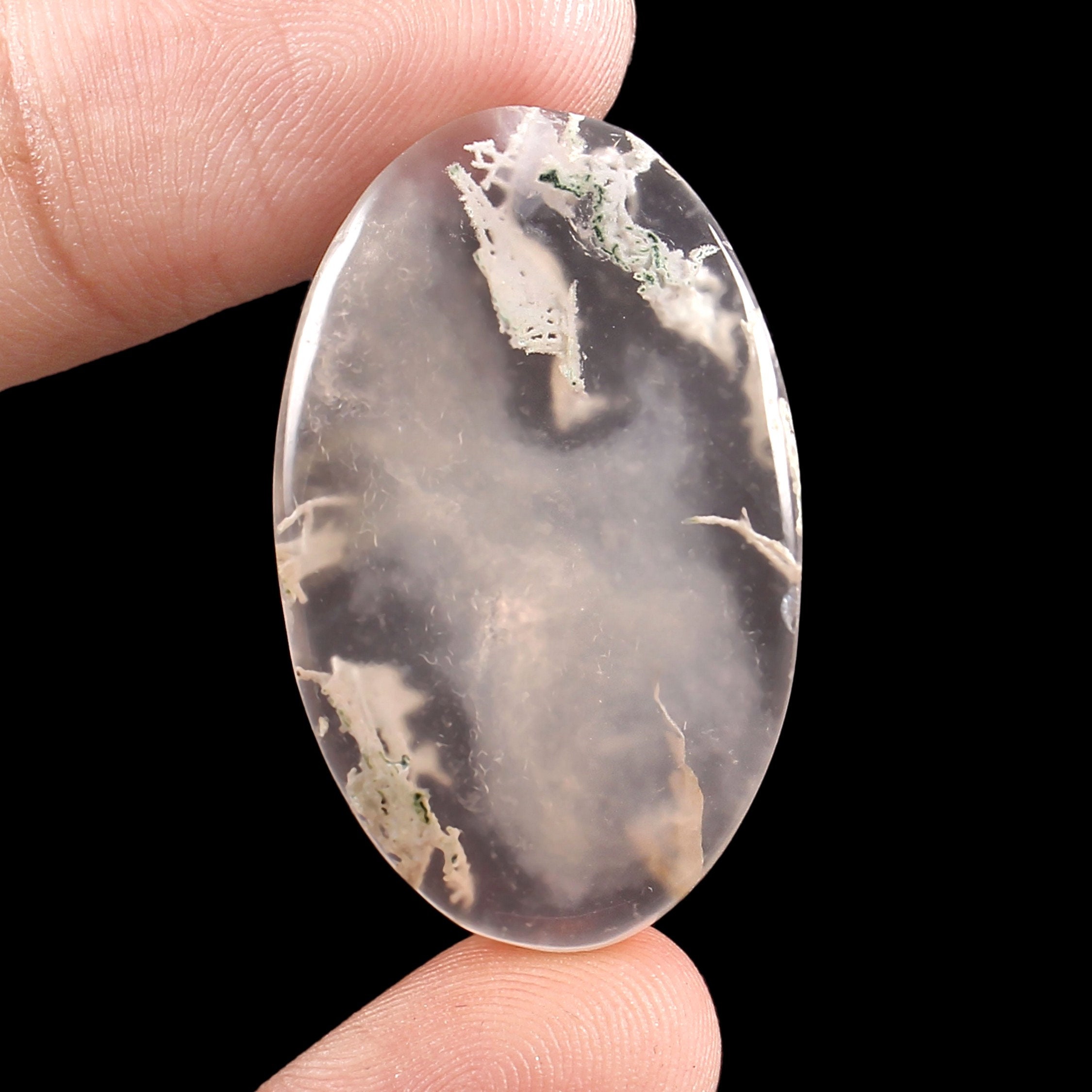 23.00 Ct. WOW 100% Natural Moss Agate Oval Cabochon Loose | Etsy
