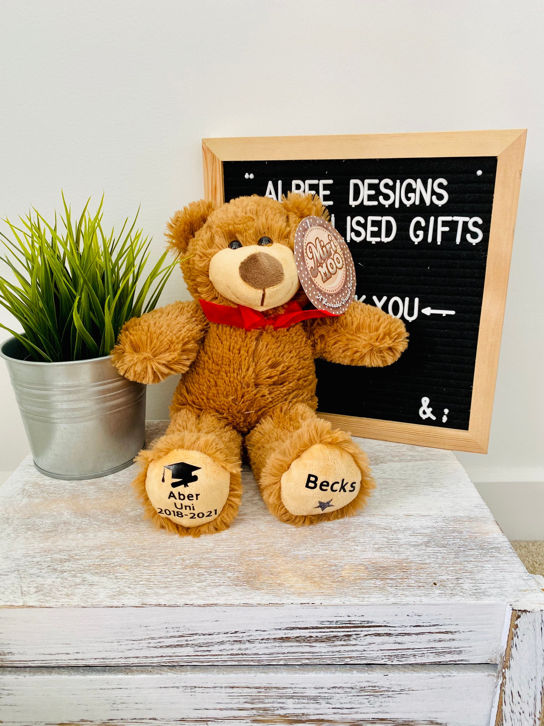 Personalised University Graduation Bear Class of 2022 Gift Etsy UK