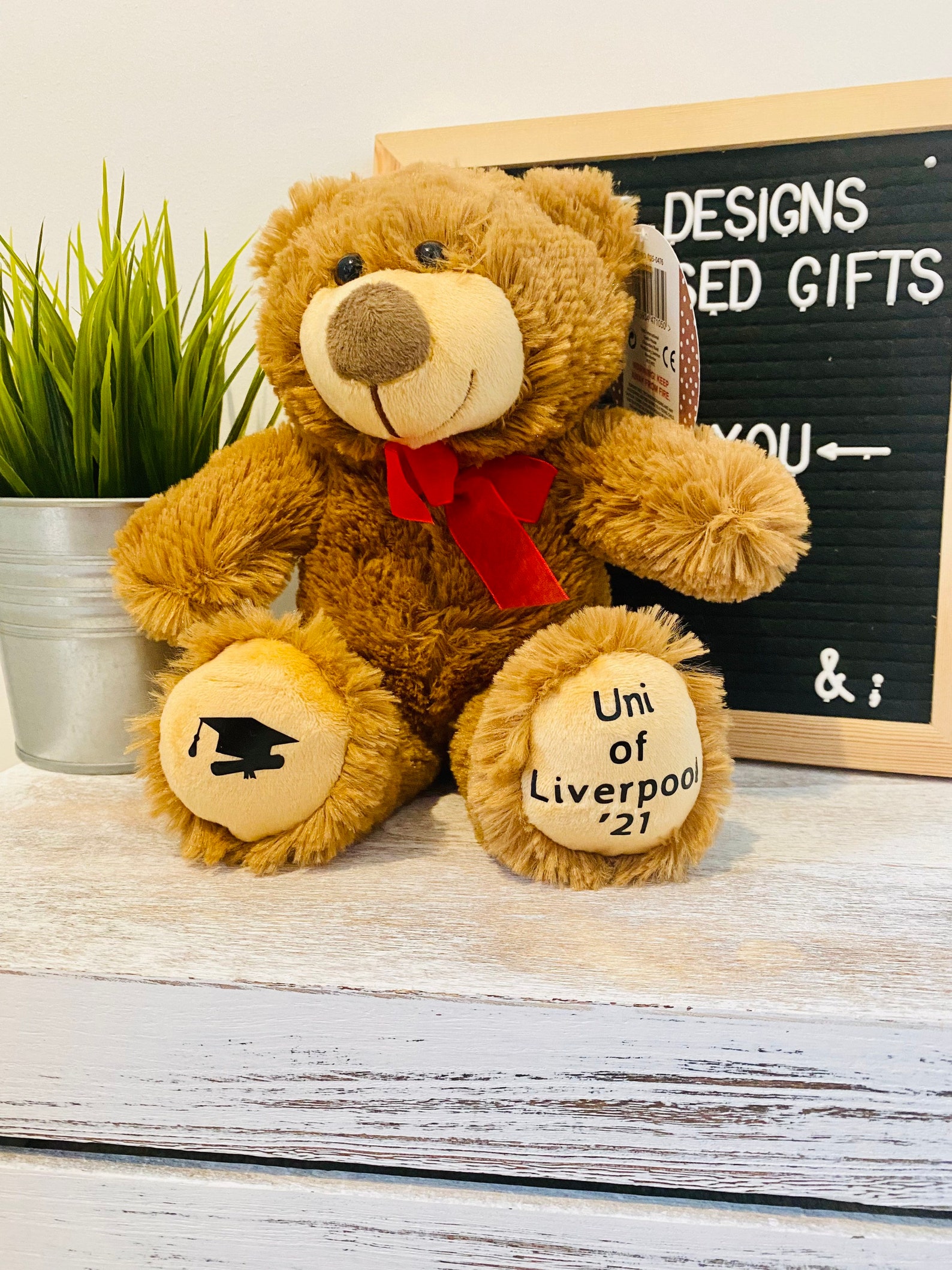 Personalised University Graduation Bear Class of 2022 Gift Etsy UK