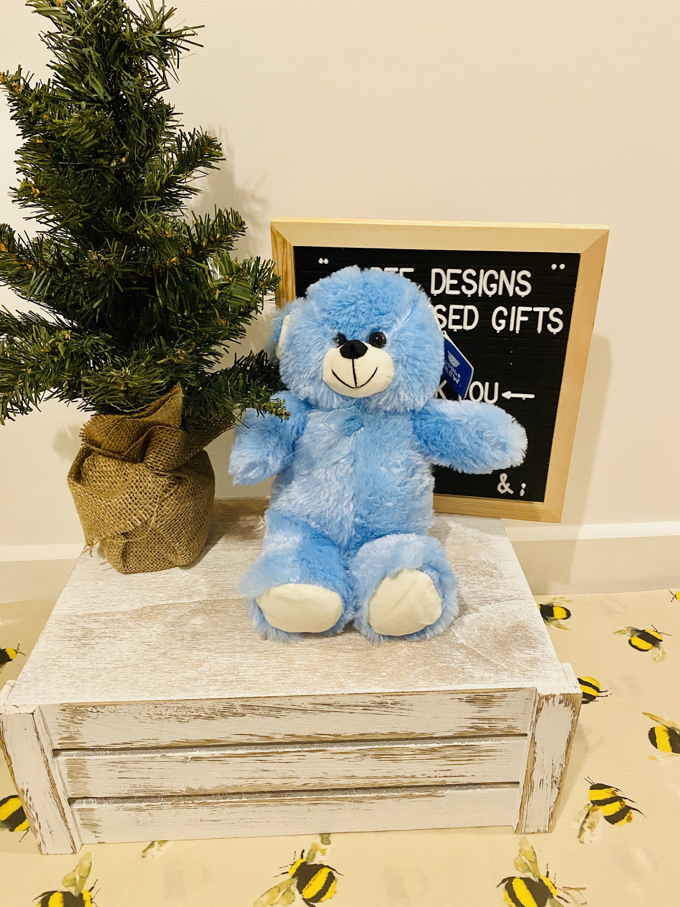 Teddy Bear Newborn Essentials 3-Piece Set - Blue main image 1