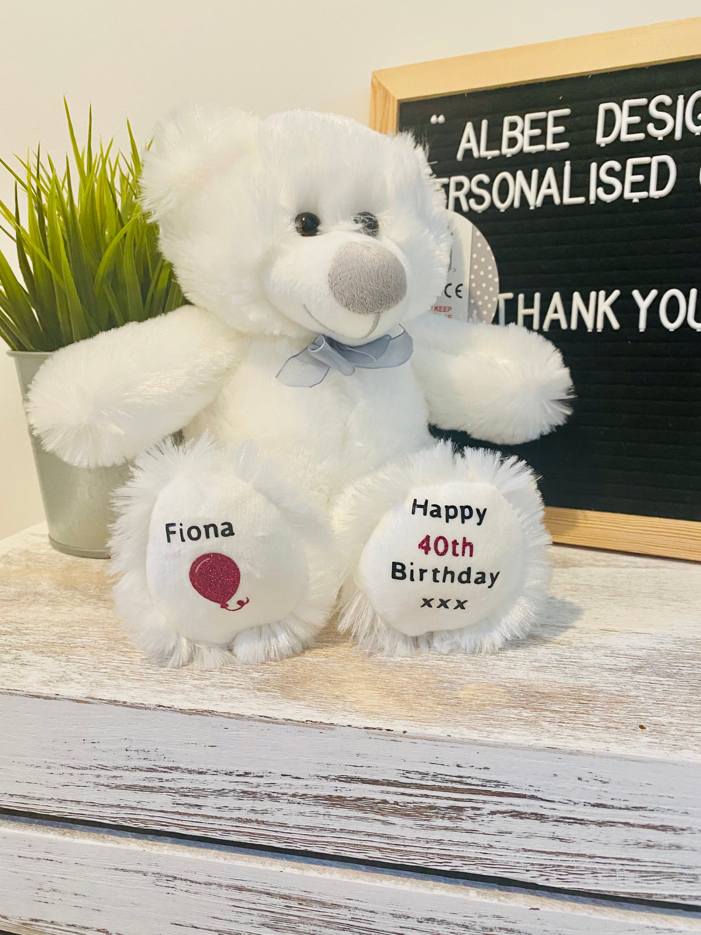 Personalised Special Birthday Teddy Bear Birthday Gift | Etsy