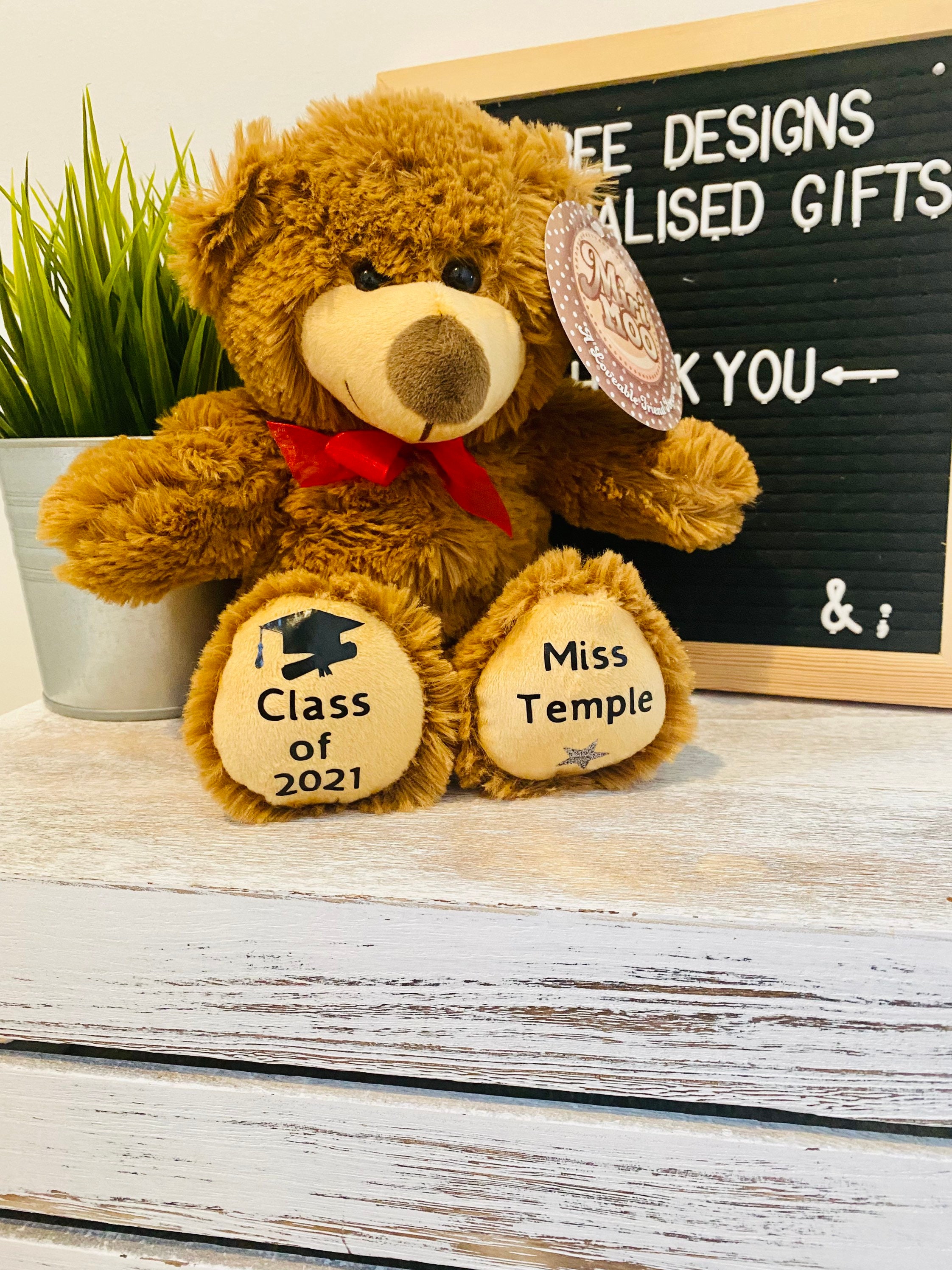 Personalised Graduation Bear Class of 2022 Gift 2022 Etsy UK