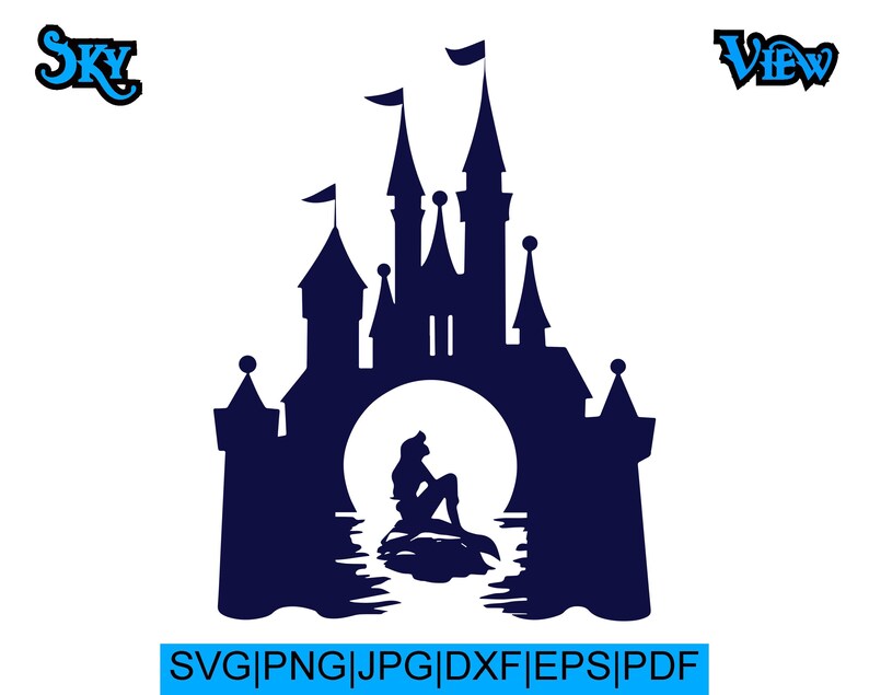 Download Ariel In Castle SVG lIttle Mermaid svg digital download or ...