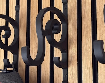 Acoustic Panel Wall Hook | Italian Architectural Silhouette | Antique Wall Mount