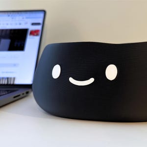 Lachende bob plantenbak | Kawaii Smiley Blob-plantpot | Bureau plantenbak en plankdecoratie