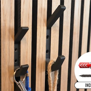 Super strong coat hooks for acoustic panels