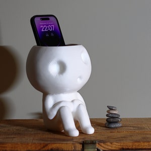 Kodama Planter - Studio Ghibli geïnspireerde binnenpot - Decor - Mini plantenbakken voor vetplanten - Baumgeister - Boomgeest (S - 8 cm