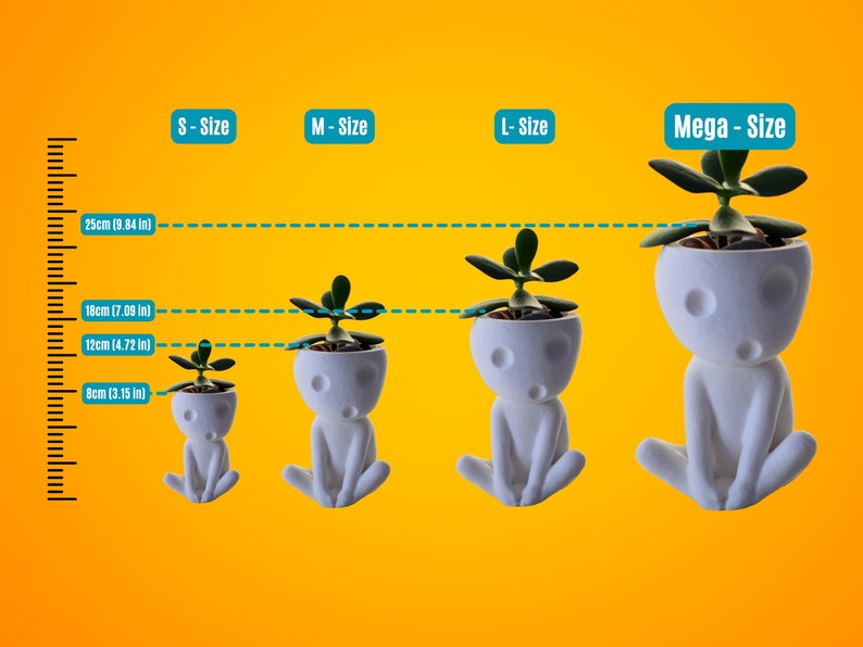 Kodama Planter Size