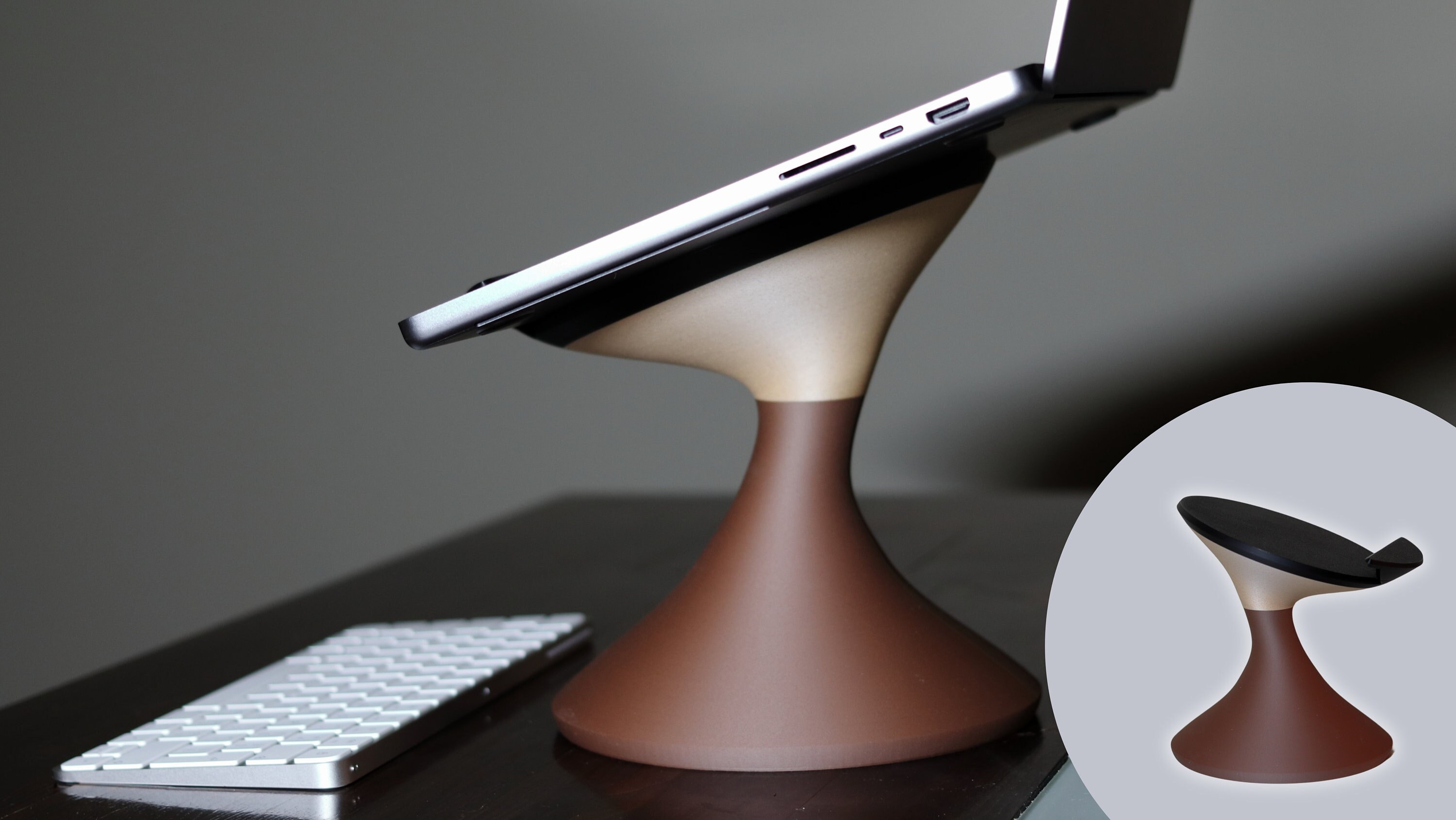 MacBook Stand Wood – YOHANN