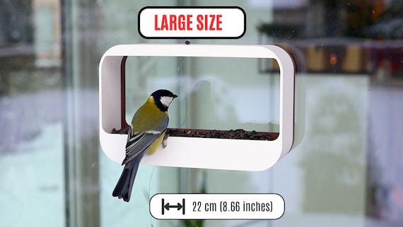 Window Bird Feeder - BIRD DOCK - 3D Printed Birdfeeder - Bird House - Gift for Bird Lovers - Window Decoration - Kids Fun