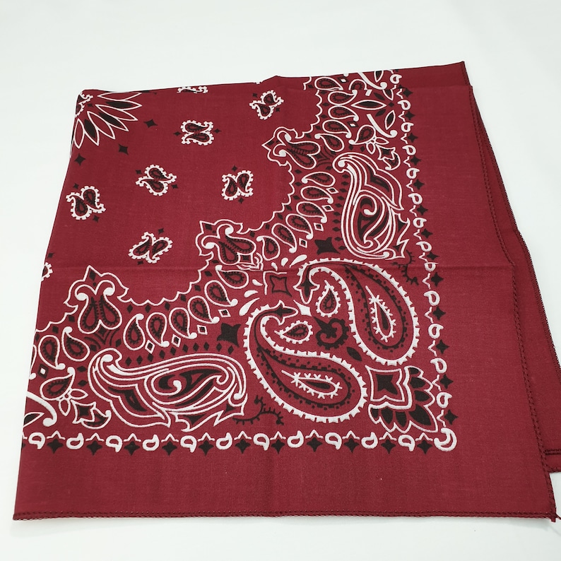 Paisley Bandanas Made in the USA Pack of 3 Purple Etsy