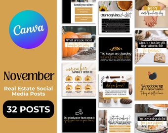 32 november Socialemediaberichten over onroerend goed | Grappige herfst onroerend goed citaten | Herfstmarketing voor onroerend goed, marketing voor onroerend goed, Thanksgiving