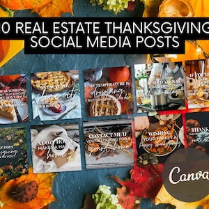 10 Thanksgiving Real Estate Social Media Posts | Funny Thanksgiving Real Estate Quotes | Real Estate Fall Marketing | Real Estate Marketing