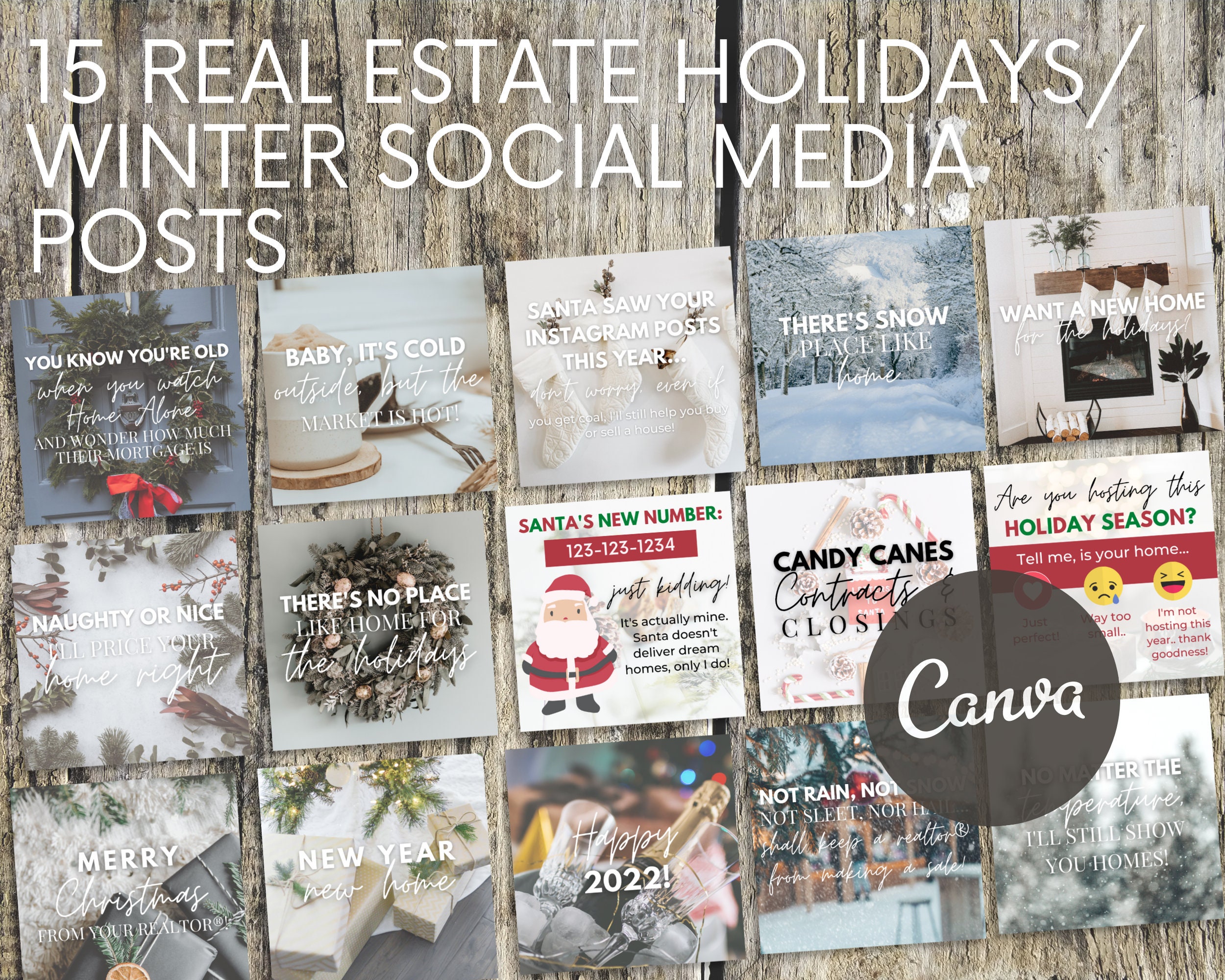 Real Estate Winter and Holidays Social Media Posts Funny - Etsy Real Estate Winter and Holidays Social Media Posts Funny - Etsy
