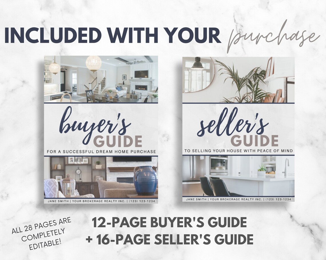 real-estate-home-buyer-and-seller-guide-templates-bundle-etsy