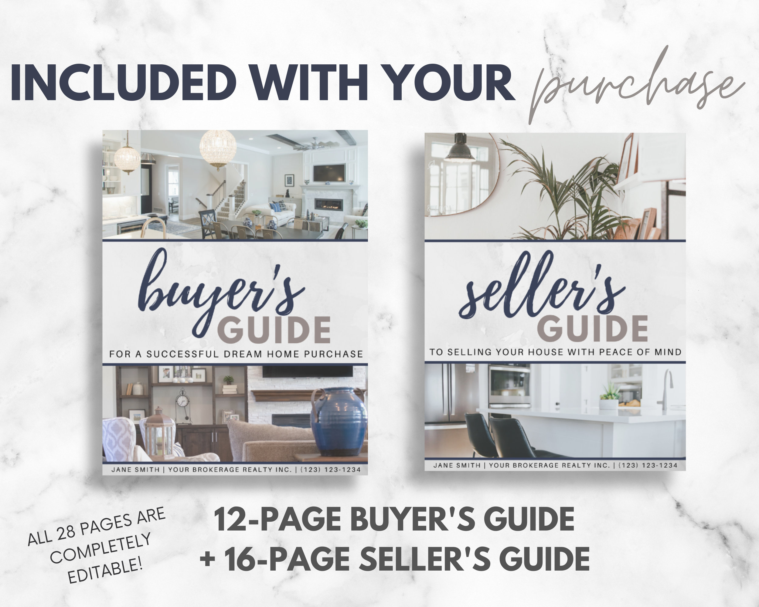 Real Estate Home Buyer And Seller Guide Templates Bundle Etsy