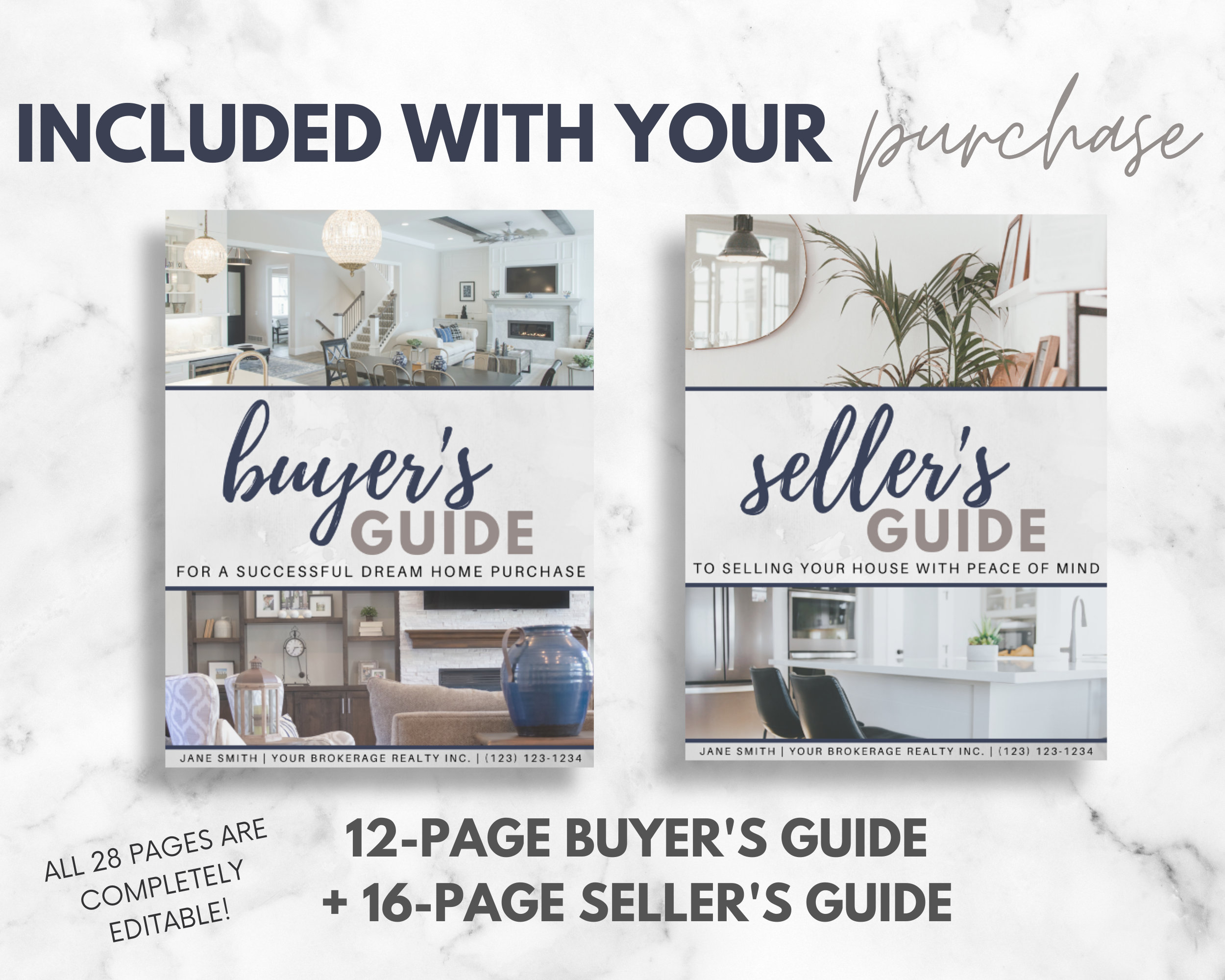Real Estate Home Buyer and Seller Guide Templates BUNDLE Etsy