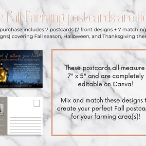 Fall Real Estate Farming Postcards Bundle | Fall Real Estate Cards ...