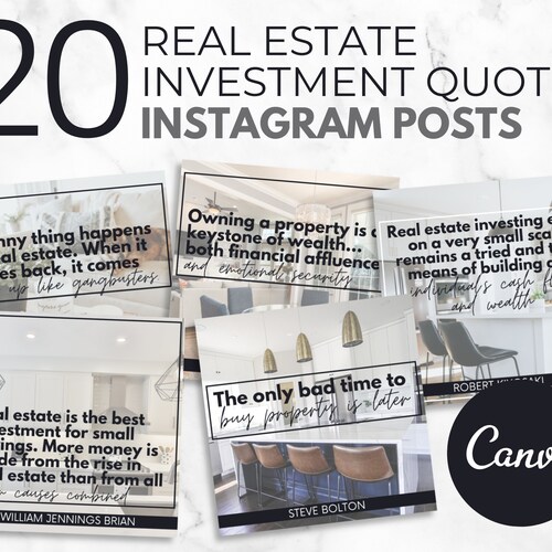 20 Realtor Quotes Instagram Posts Real Estate Social Media Etsy
