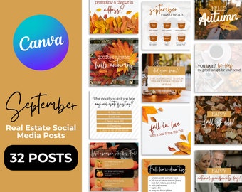 32 September Real Estate Social Media Posts | Funny Fall Real Estate Quotes | Real Estate Fall Marketing | Real Estate Marketing | Labor Day