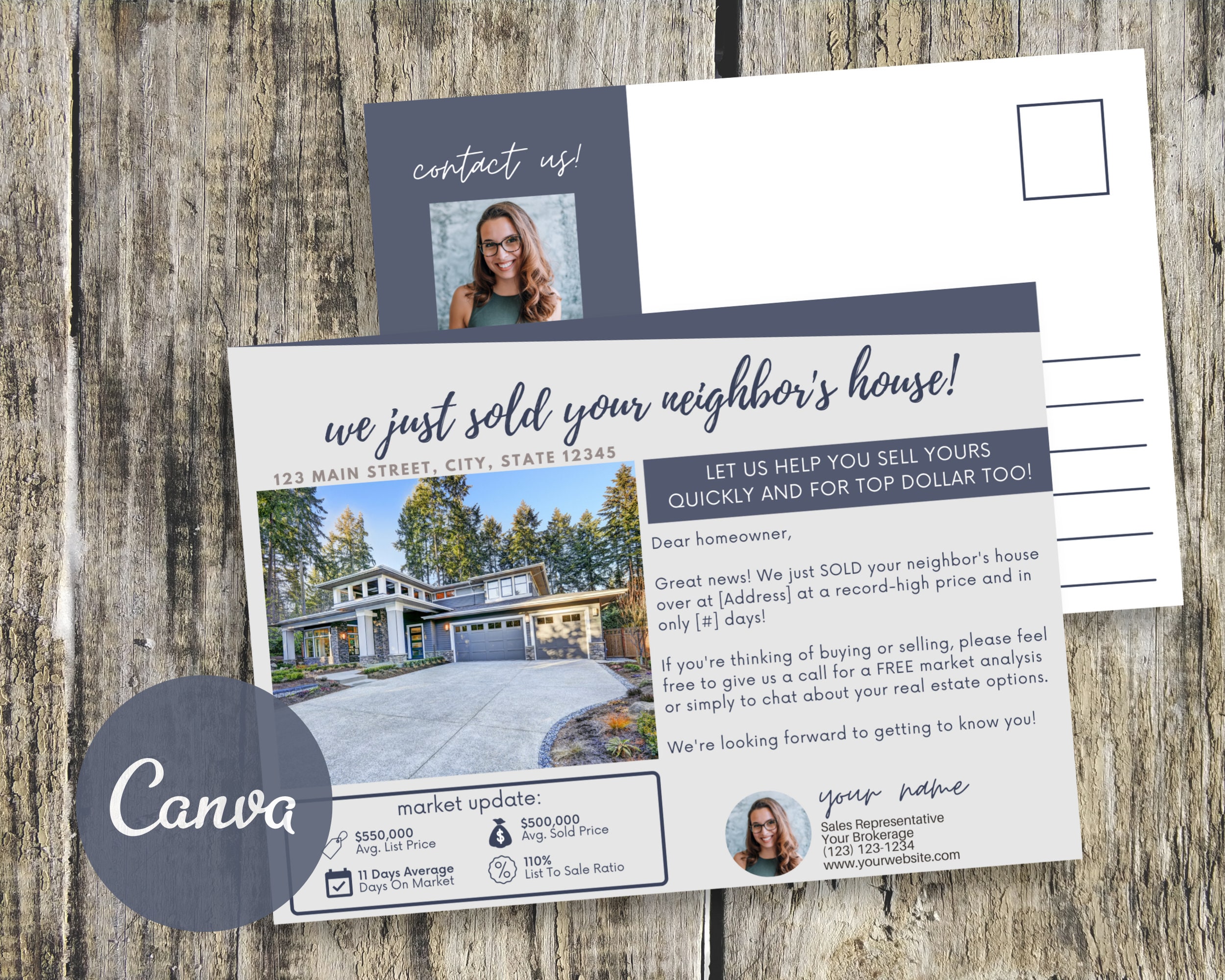 We Just Sold Your Neighbor's House Postcard Just Sold Etsy