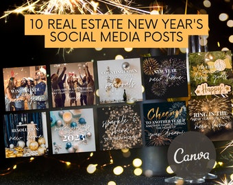 10 New Year's Real Estate Social Media Posts | Funny New Year's Real Estate Quotes | Real Estate Winter Marketing | Real Estate Marketing