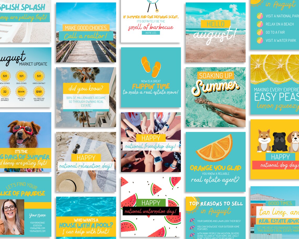 32 August Real Estate Social Media Posts | Funny Summer Real Estate ...