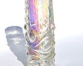 František PEČENÝ Iridescent Vase, Rare, Bohemian, Art deco, Vintage, Antique, Murano, Wedding gift, Luxury, Gift for Her, colorful glassware