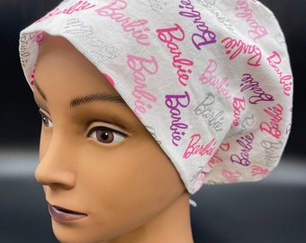 Women's Scrub Cap | Euro Style | Barbie Sparkle w/ adjustable toggle lock