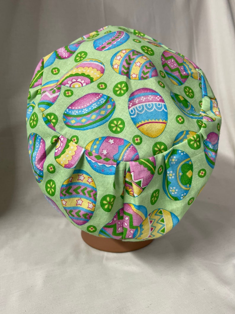 Women/'s Euro Style Scrub Cap *Easter*with adjustable toggle lock