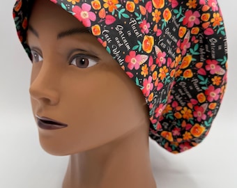 Women&#39;s Scrub Cap | Euro Style | Fluent in Sarcasm and Cuss Words w/ adjustable toggle lock