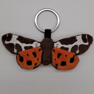 Llavero de polilla esponjosa, llavero de peluche, polilla linda, llavero de peluche de polilla suave, lindo, de Craftiolli