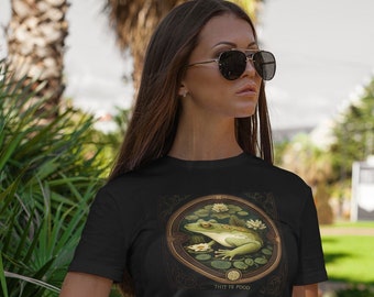 Camiseta de la carta del tarot de la rana para los amantes de la rana Camiseta de la carta del tarot para las mujeres y los hombres Camiseta de la rana para los amantes de la rana Camiseta de regalo
