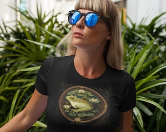 Camiseta de rana para amantes de las ranas, camiseta de tarot para mujeres y hombres, camiseta de rana para amantes de las ranas, camiseta de regalo