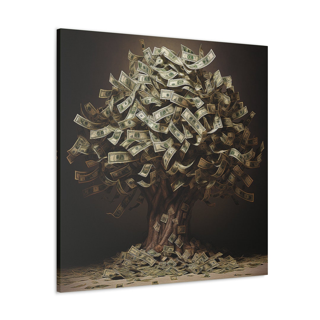 Money Tree Wall Art Money Tree Canvas Beautiful Canvas Print