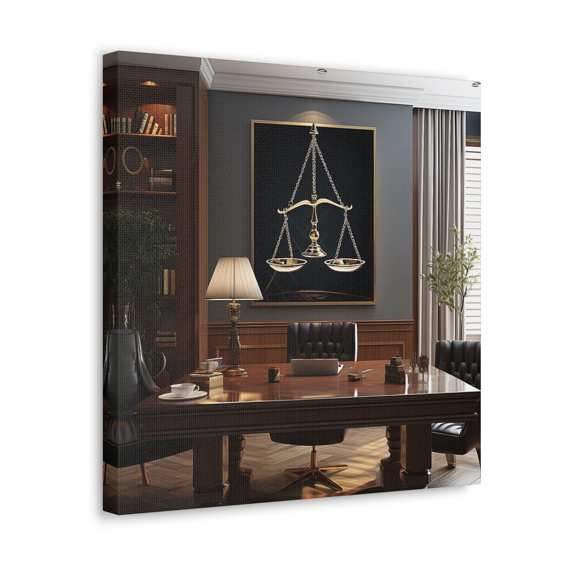 Law Office Canvas Wall Art Lawyer Office Canvas Art Law Office Gift ...