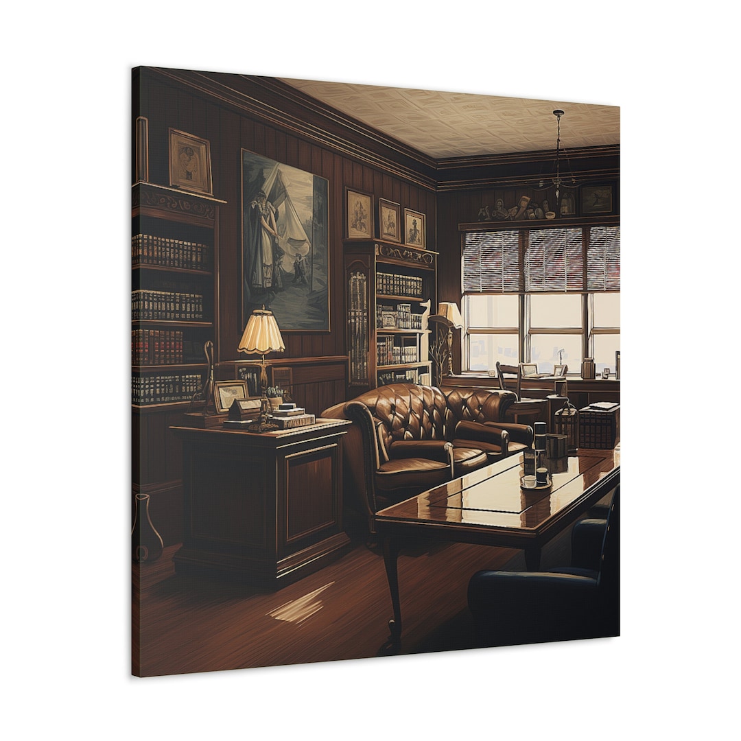 Law Office Canvas Wall Art Law Office Canvas Art Lawyer Office Gift