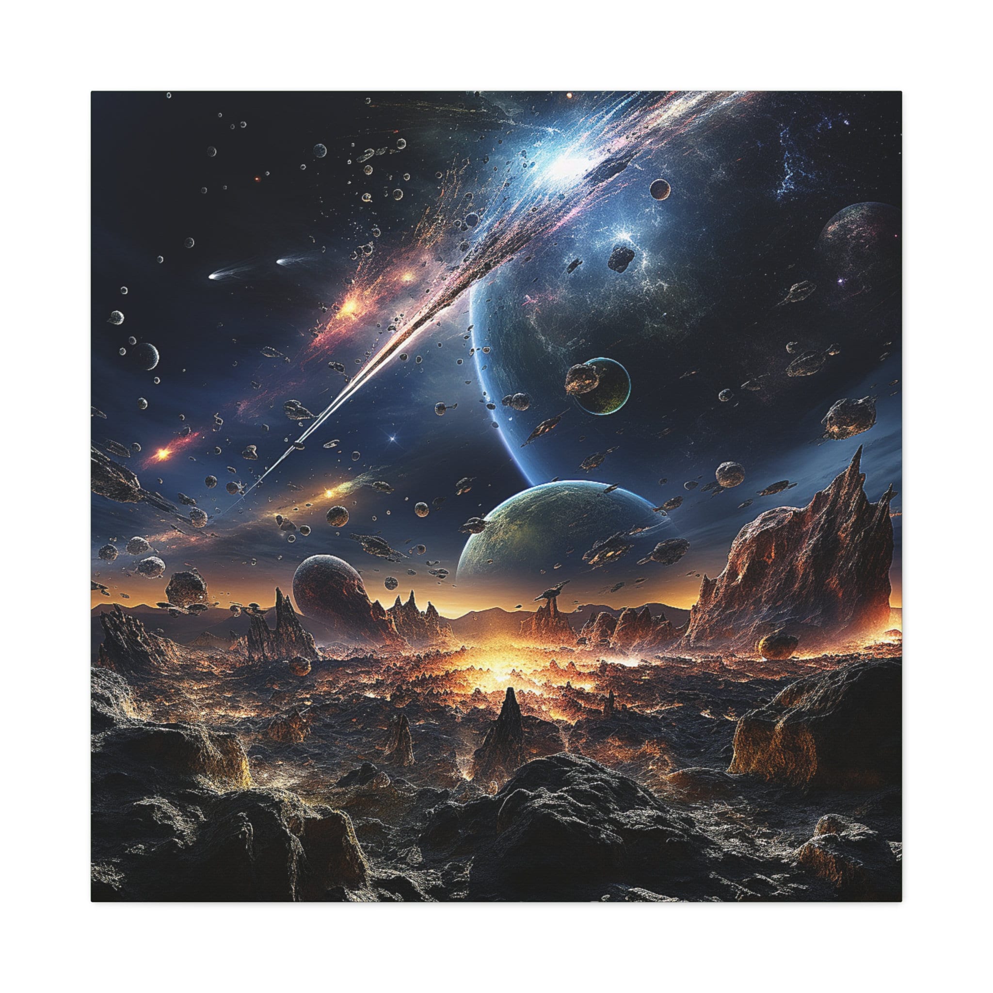 Galactic Bliss Deep Space Celestial Canvas Cosmic Wall Decor Astral