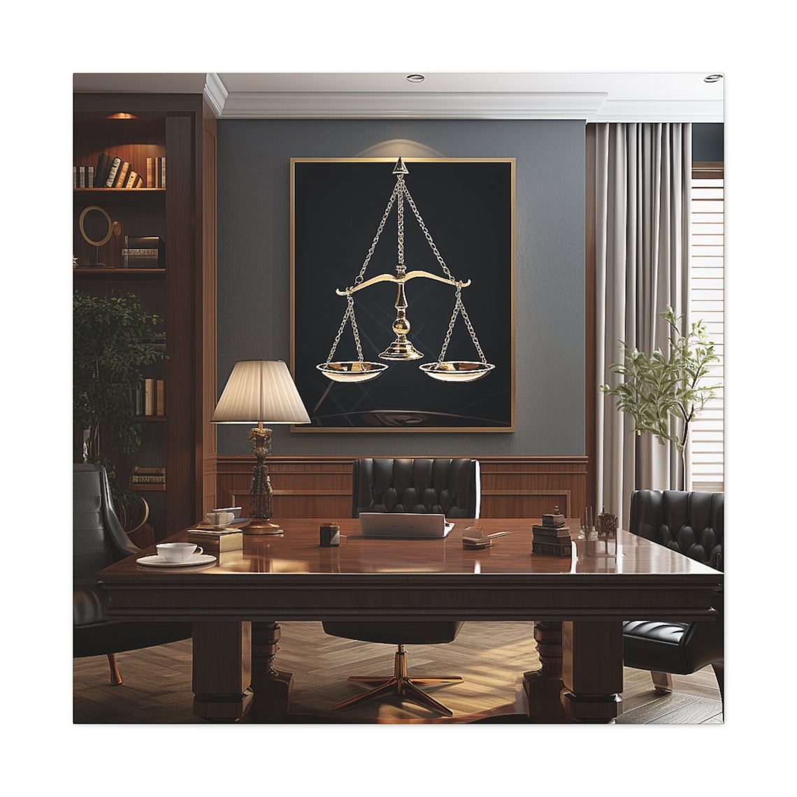 Law Office Canvas Wall Art Lawyer Office Canvas Art Law Office Gift ...