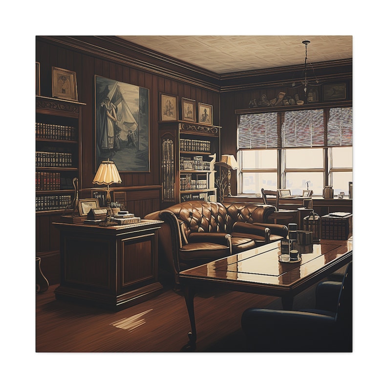 Law Office Canvas Wall Art Law Office Canvas Art Lawyer Office Gift ...