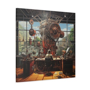 Engineering Office Canvas Art Engineering Office Engineering Canvas Engineering Office Engineering Gift Office Art Engineering Boss Gift