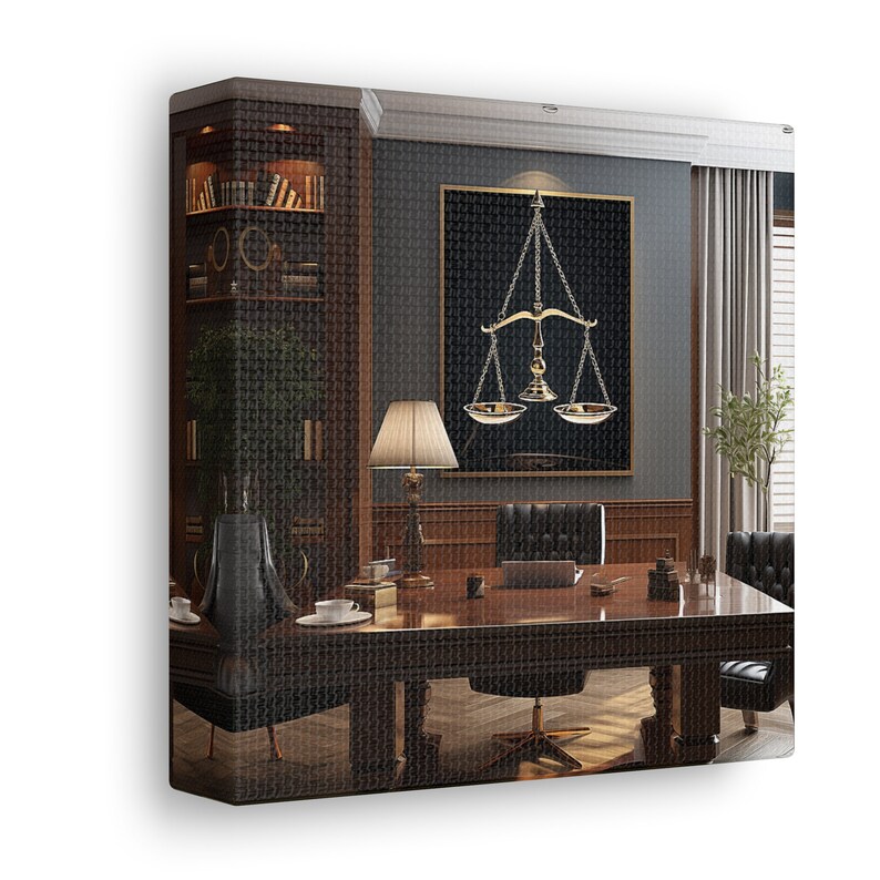 Law Office Canvas Wall Art Lawyer Office Canvas Art Law Office Gift ...
