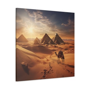 Egyptian Pyramids Wall Art Exquisite Decor Egyptian Pyramids Lovers Gift Egyptian Pyramids Canvas Office Art For Egyptian Pyramids Lovers