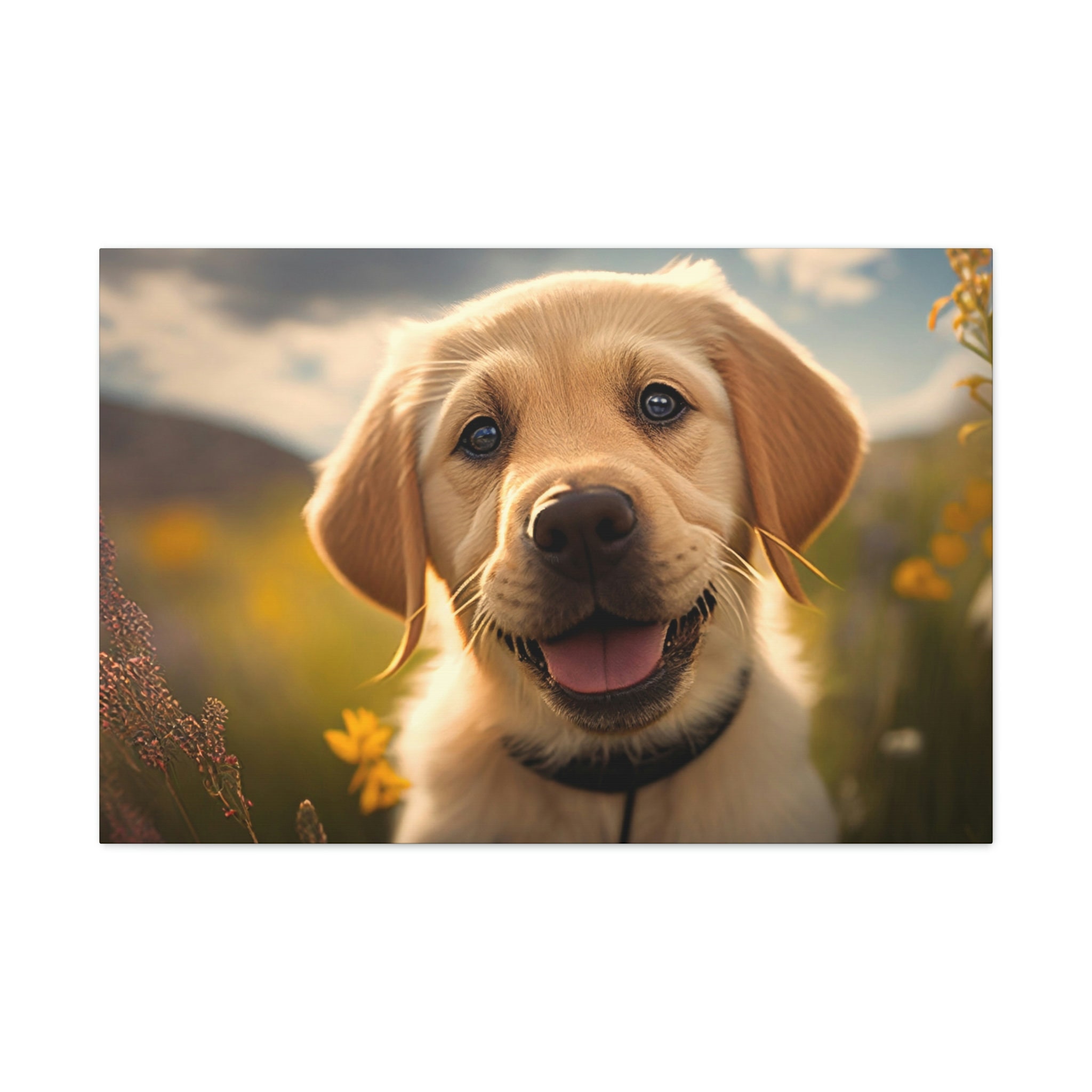 Labrador Print Poster of Labrador Puppy Cavas Print of Beautiful Lab ...