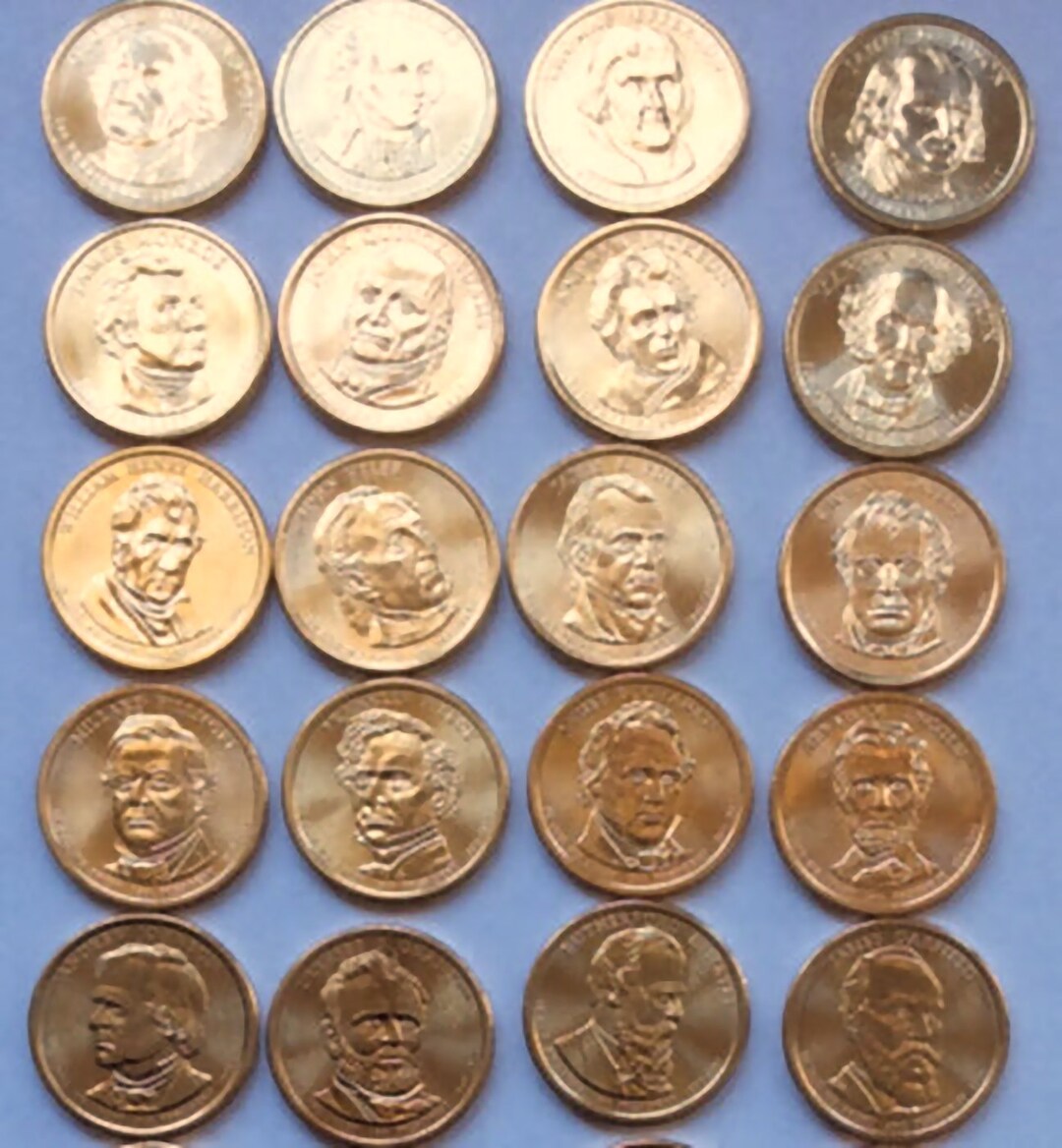 Presidential Dollar Set Presidential 40 Coin Set Dollar 11 Etsy